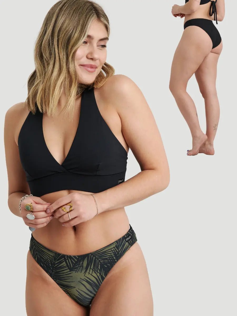 Bliss Reversible Bikini Bottom - Black/Escapade | ORAKI