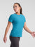 Crewneck Jacquard T-Shirt  - Crystal azure
