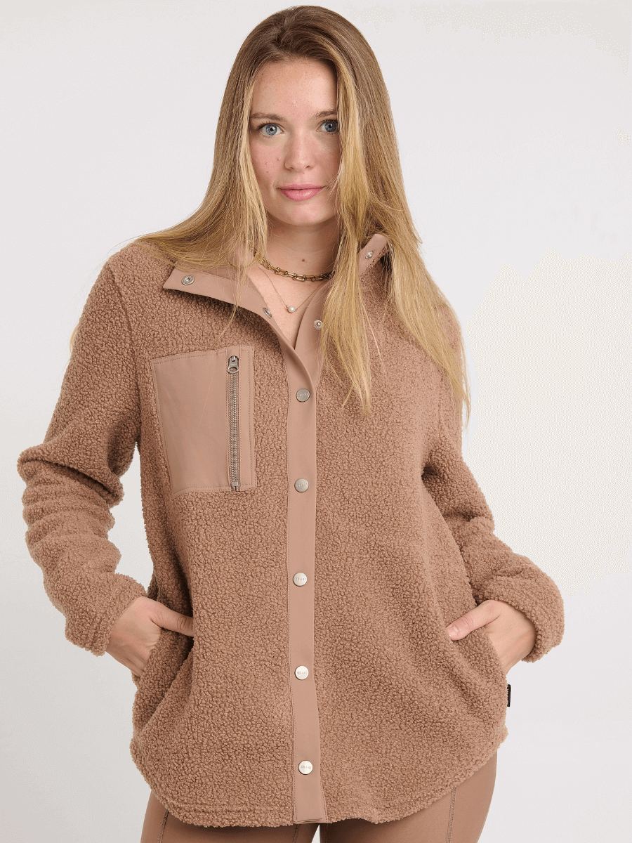 Female 2025 sherpa jacket