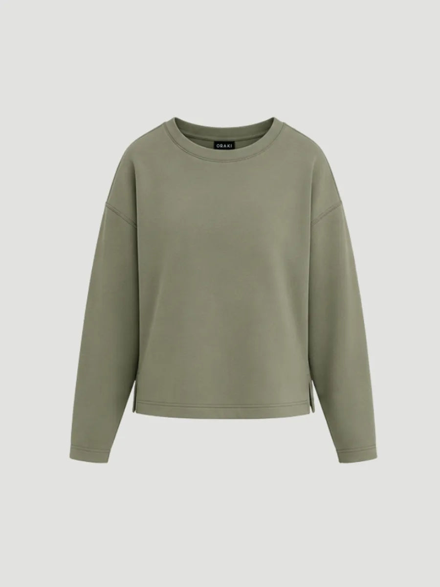 Modaluxe Long-Sleeve Crewneck - Santolina