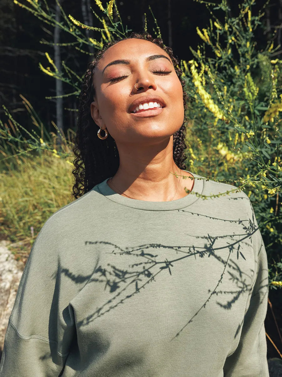 Modaluxe Long-Sleeve Crewneck - Santolina