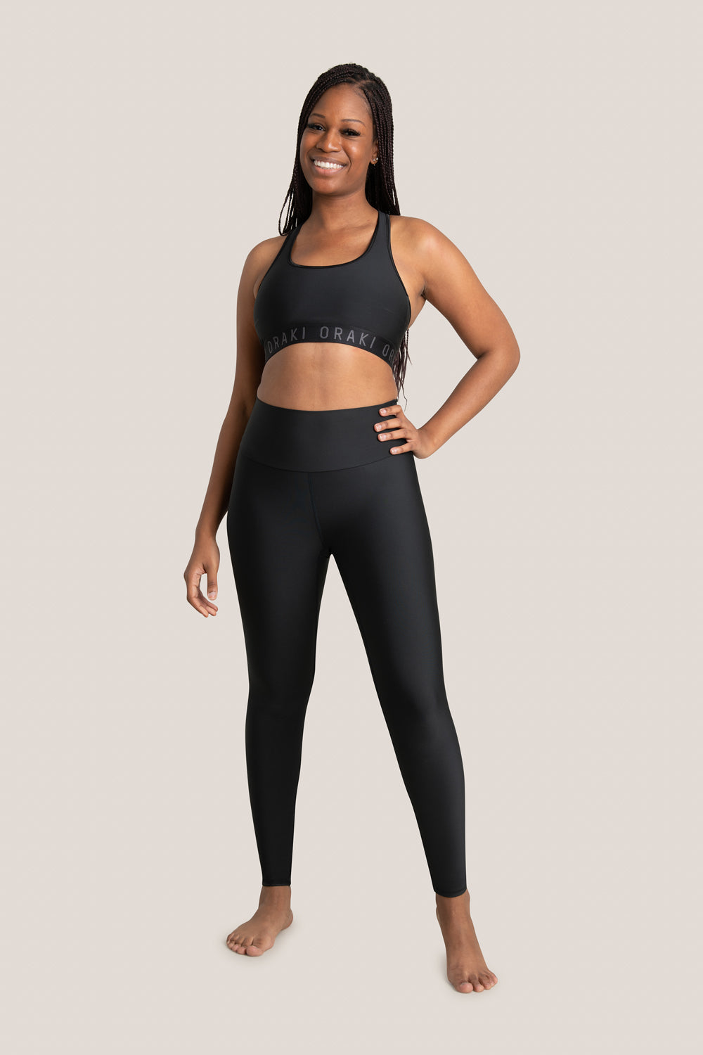 Ecomove and Mesh High Rise Legging with Pockets Black