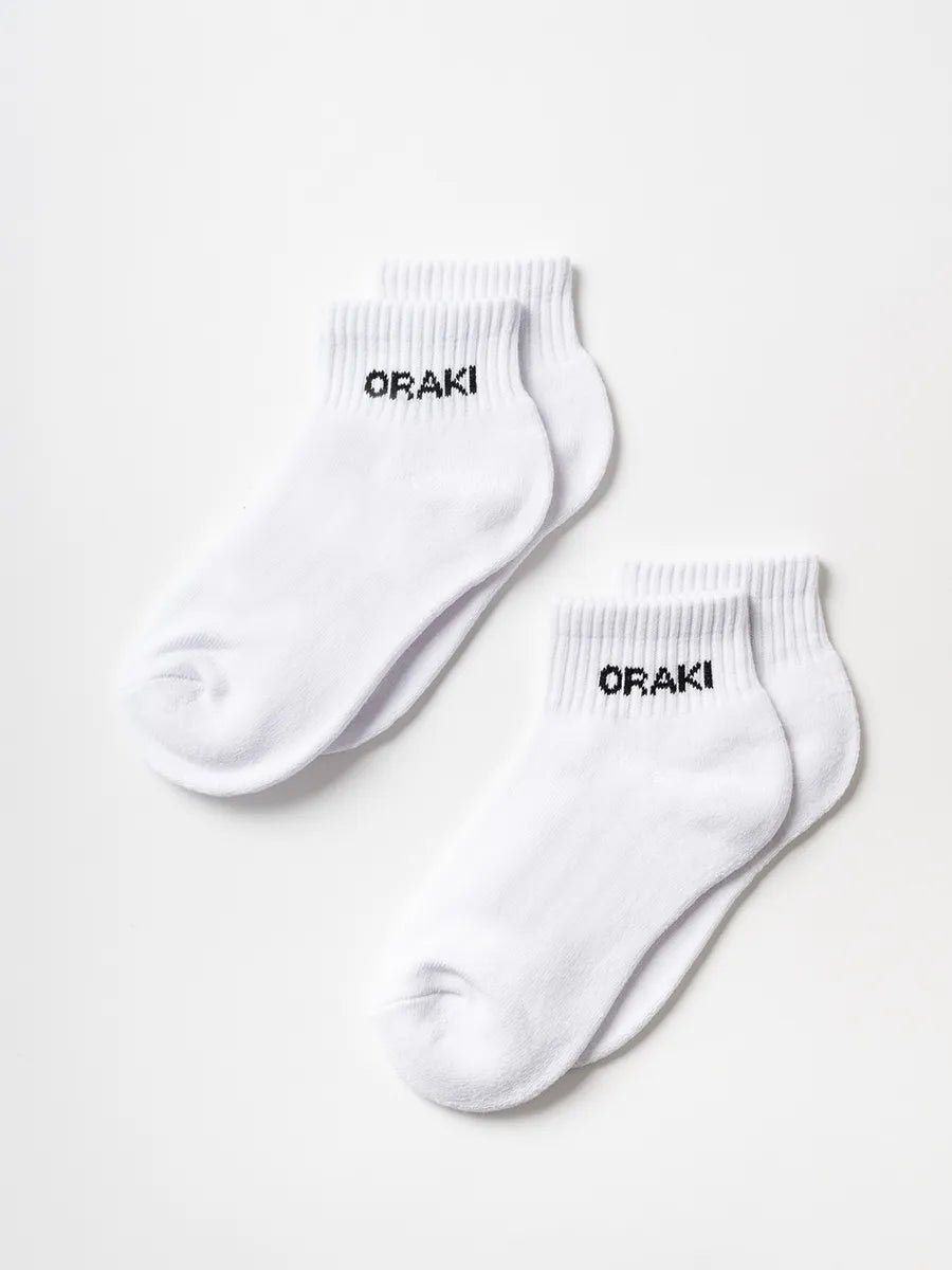 Bas court ORAKI paquet de 2 - Blanc