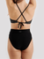 Bas de Bikini Taille Haute Classique - Noir