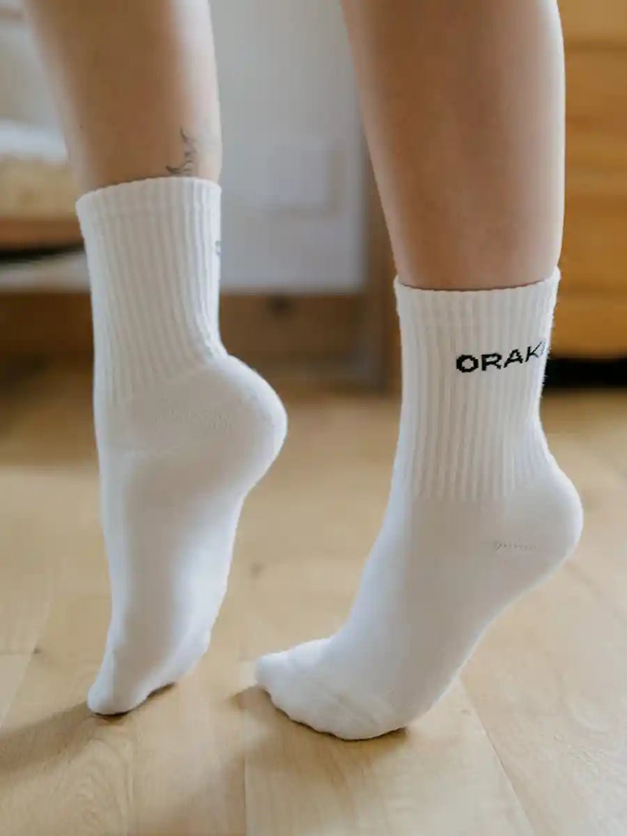 Bas ORAKI blanc paquet de 2