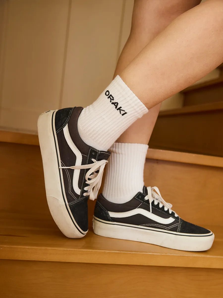 Bas ORAKI blanc paquet de 2