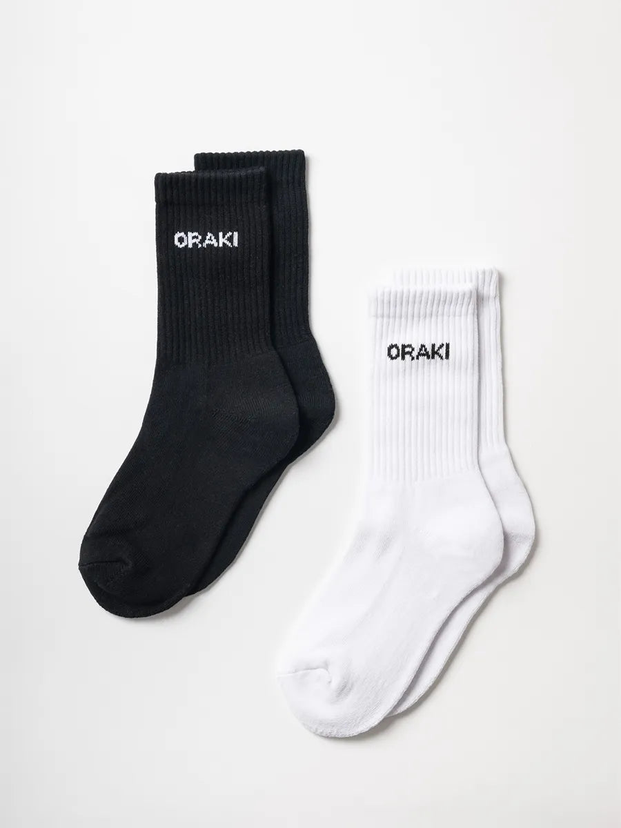 Bas ORAKI paquet de 2 - Noir + Blanc