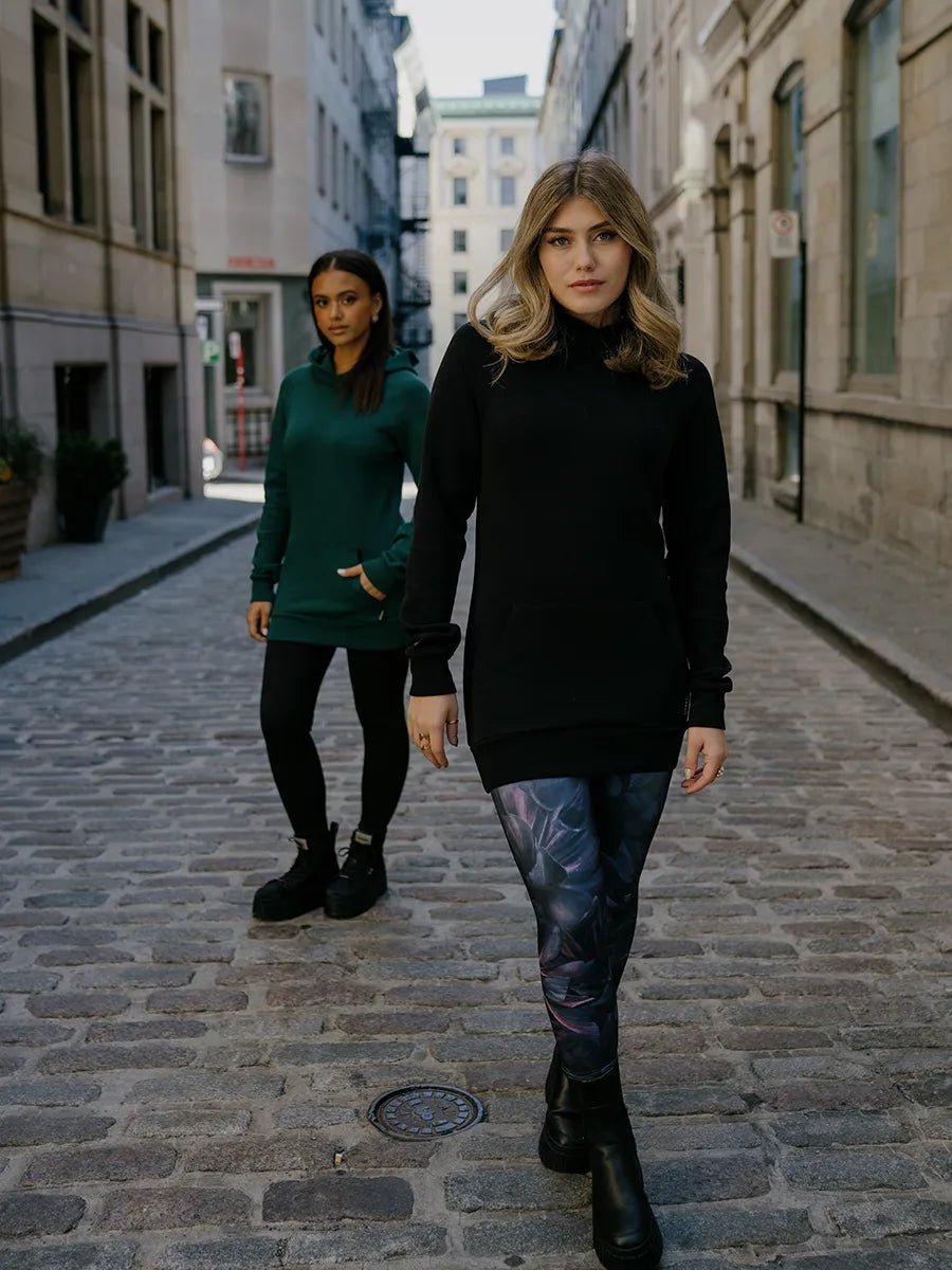 Chandail à capuchon classique Modaluxe - Noir