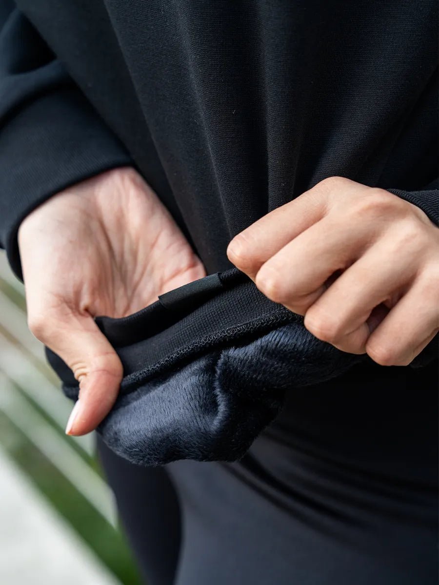 Chandail à col montant douillet - Noir