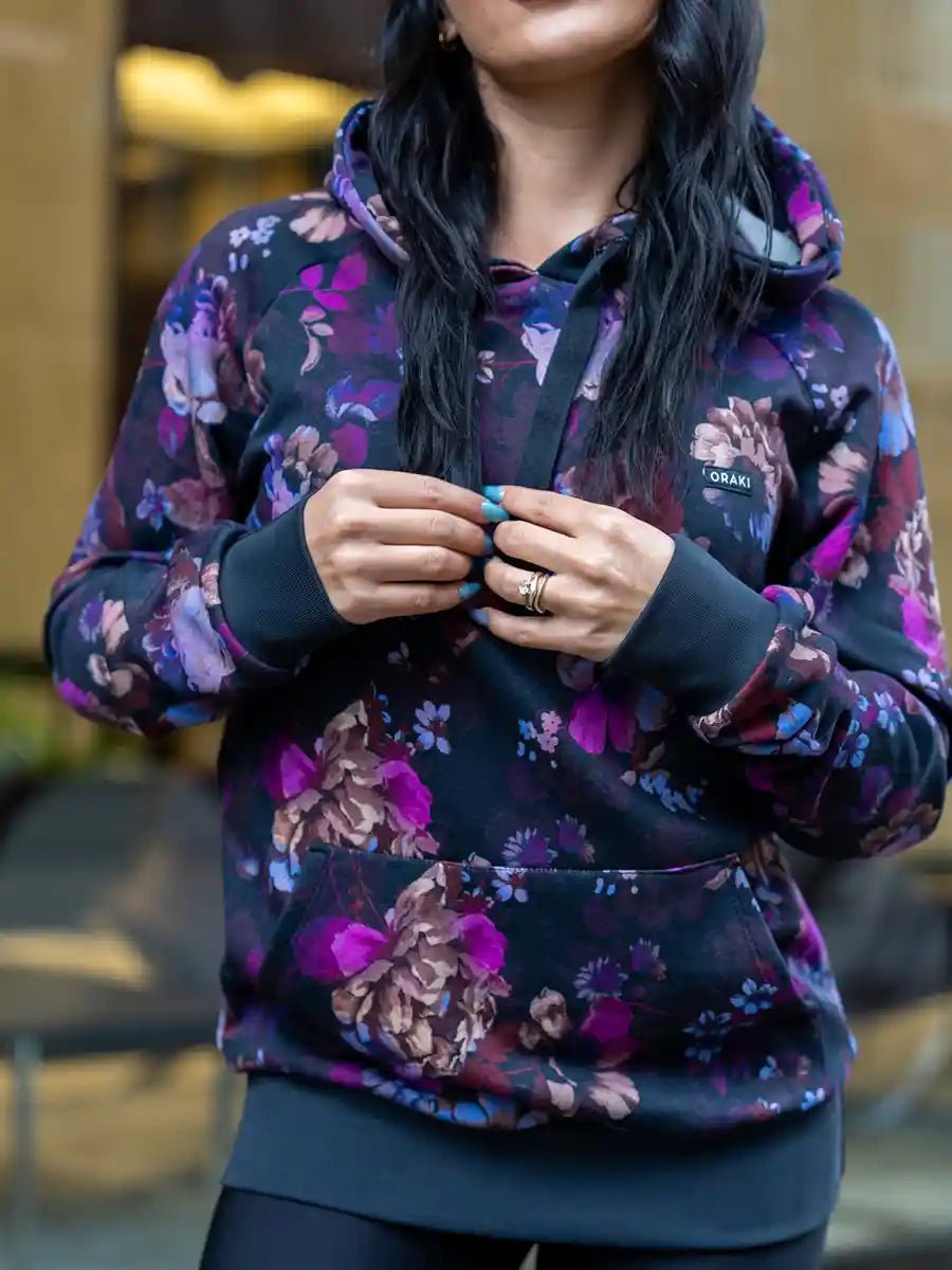 Chandail classique à capuchon terry stretch - Orelia