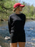 Modaluxe Long-Sleeve Crewneck - Black