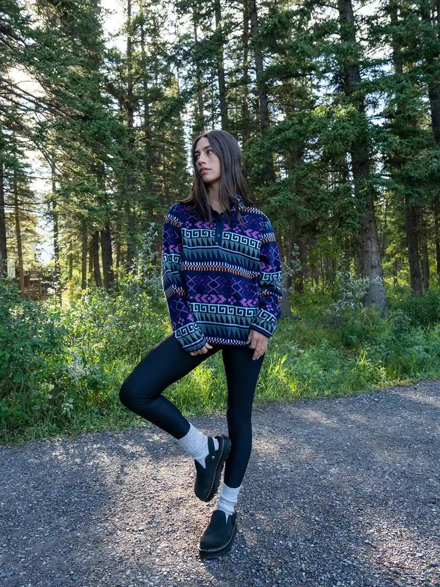 Chandail Demi - Boutons Polaire Roadtrip - Banff