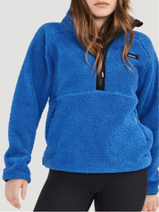 Chandail demi-zip à col montant sherpa Confort - Azura