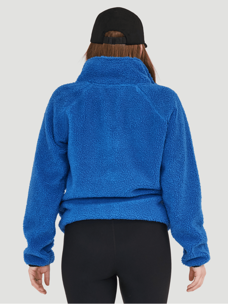 Chandail demi-zip à col montant sherpa Confort - Azura