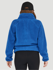 Chandail demi-zip à col montant sherpa Confort - Azura