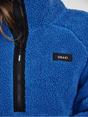 Chandail demi-zip à col montant sherpa Confort - Azura
