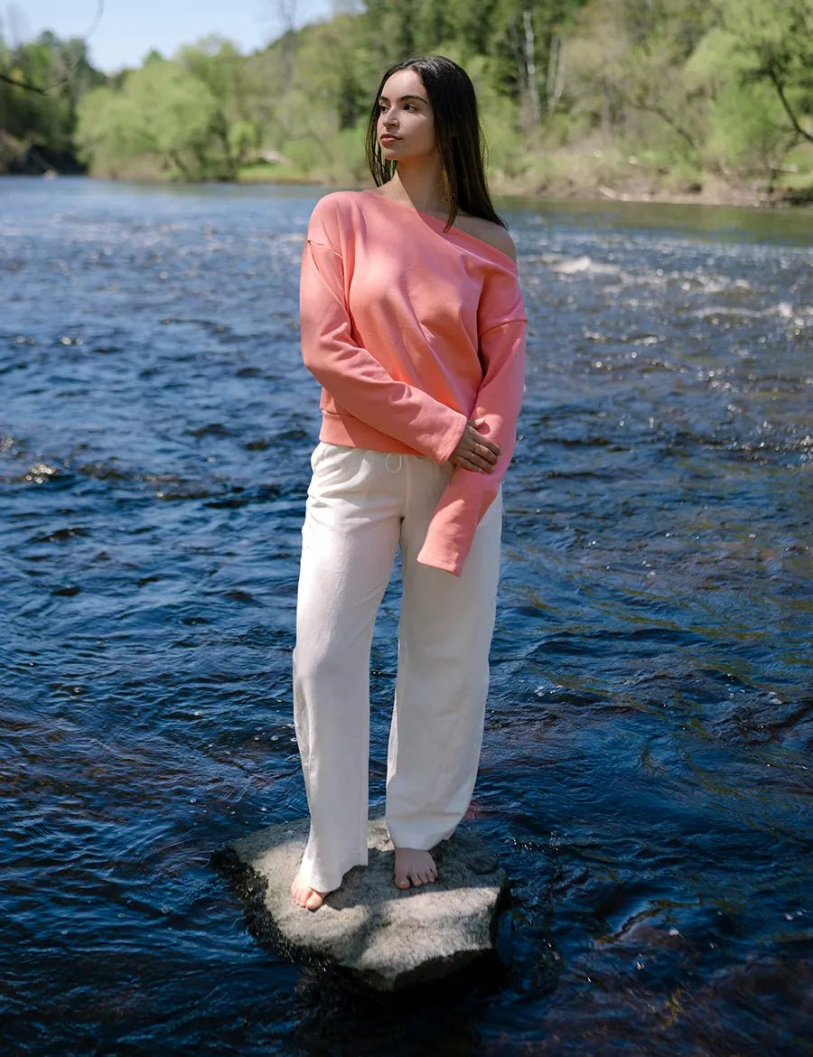 Chandail épaule dévoilée Terry Stretch - Cosmopolitan