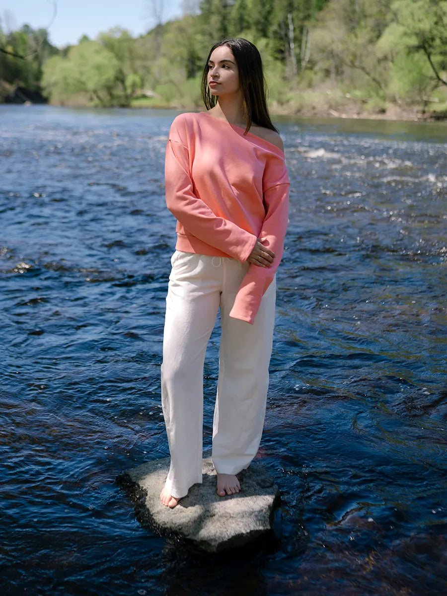 Chandail épaule dévoilée Terry Stretch - Cosmopolitan