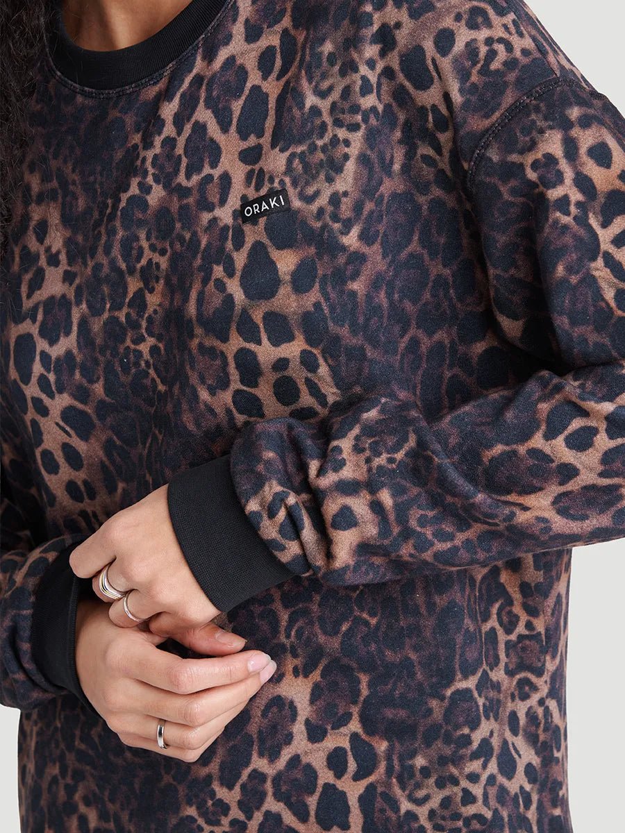 Chandail Fantastic Terry stretch - Léopard foncé