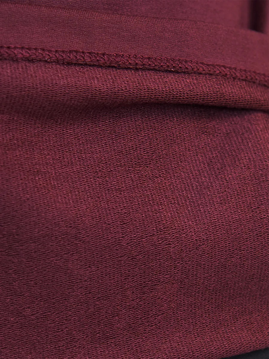 TLJ Souplesse French Terry Long-Sleeved Sweatshirt - Warm Bordeaux