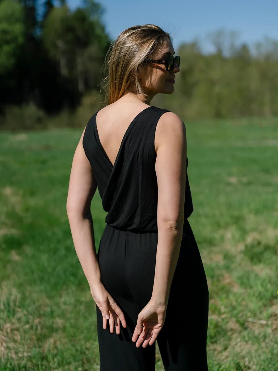 Combinaison à jambes larges Ste - Luce SoftTouch - Noir