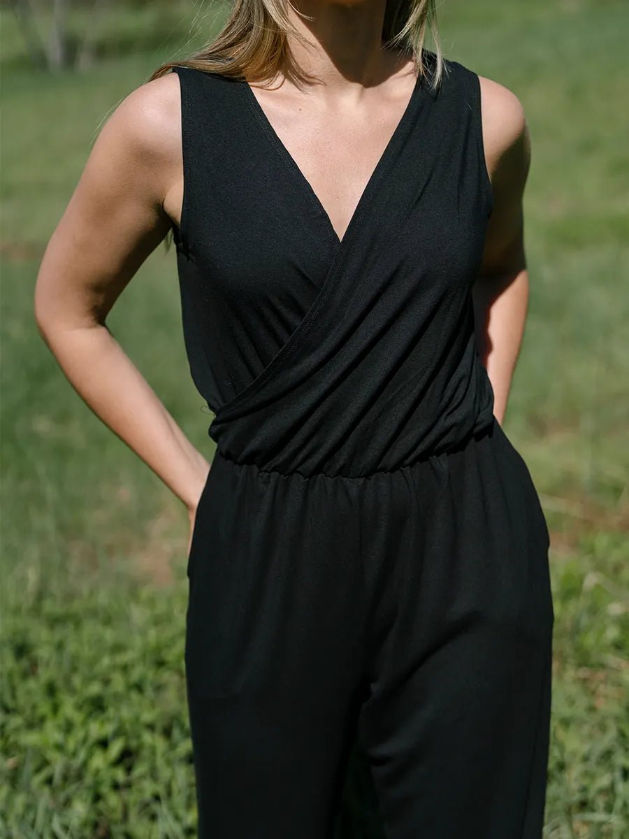 Combinaison à jambes larges Ste - Luce SoftTouch - Noir