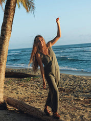 Combinaison sans manches jambes larges - Brise