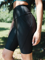 Ecomove 9 1/2" Biker Short with Pockets - Black