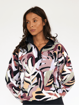 Heat Fleece with Contrasting Half-Zip - Rivage