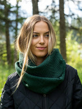Foulard infini effet tricot - Cèdre