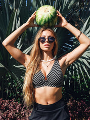 Haut de maillot triangle à anneau Fizz - Hermosa