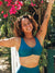 Haut de maillot triangulaire Soli - Vert Lune