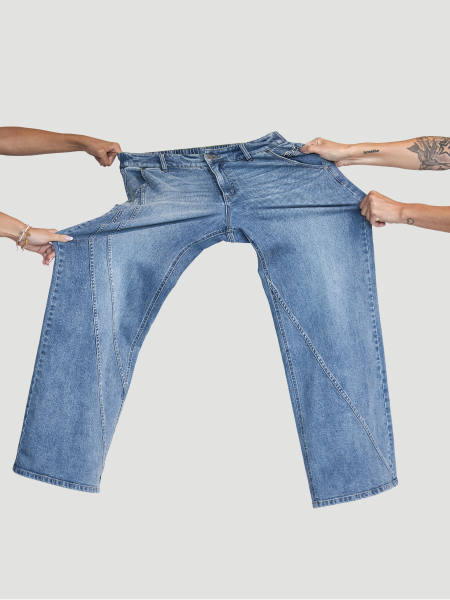 Le jean jambes larges ZOE - Saint-Laurent