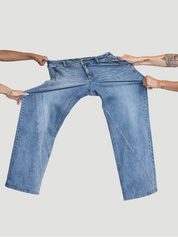 Le jean jambes larges ZOE - Saint-Laurent