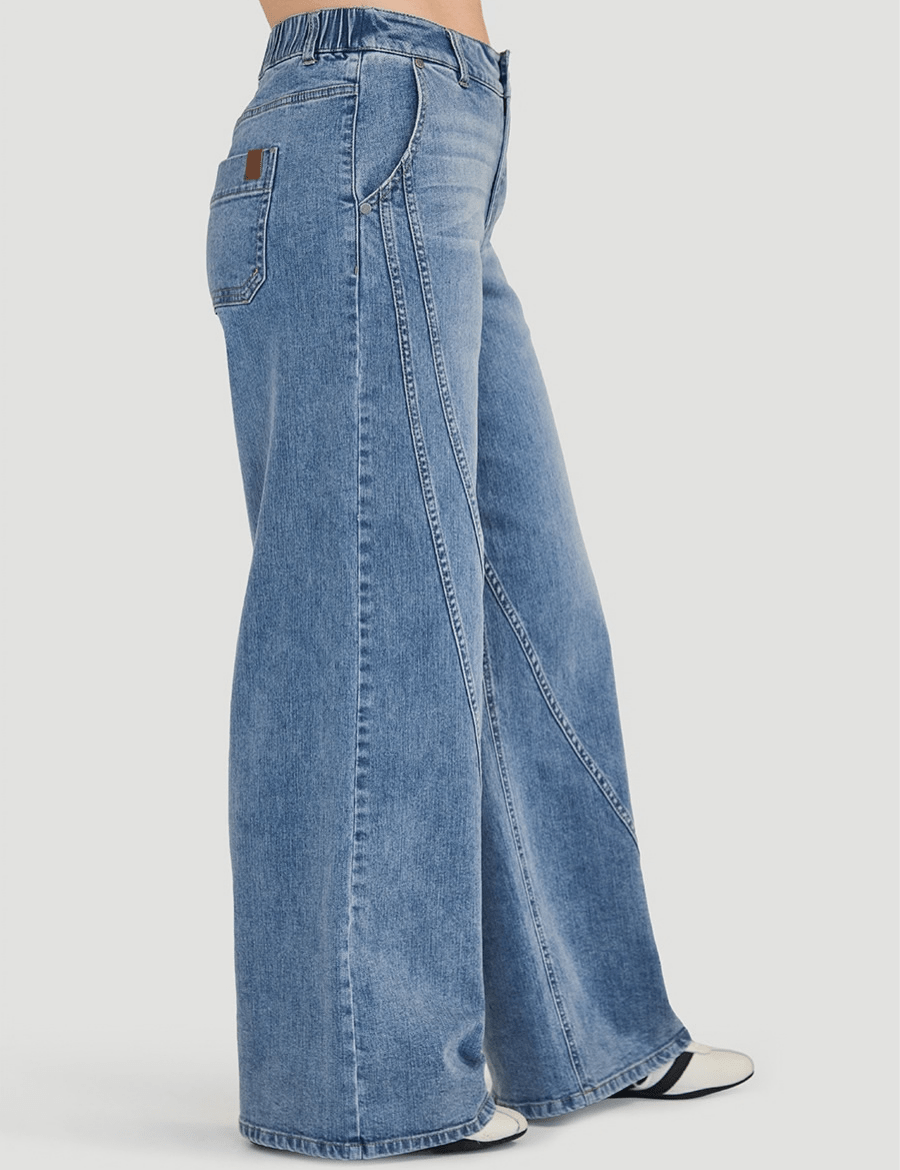 Le jean jambes larges ZOE - Saint-Laurent