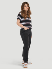 Le jean jogger NORA - Noir délavé