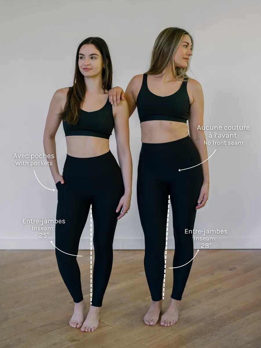 Legging 25” taille haute avec poches Ecocurve - Noir