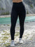 Legging classique taille haute croisée Ecocurve - Noir