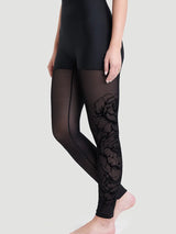 Legging collant sculptant ultra taille haute Ecomove avec flocage - Noir