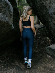 Legging Taille Haute avec Poches Ecomove - Marine