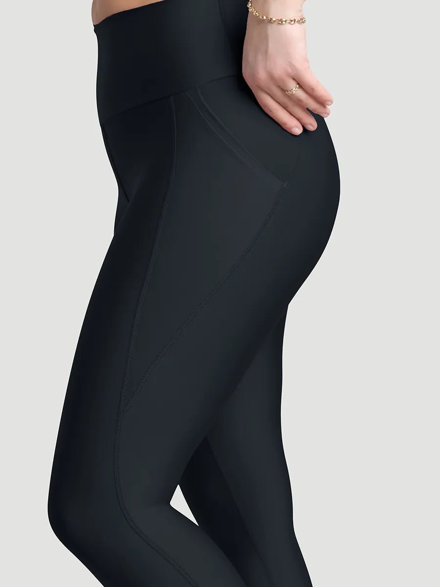 Legging taille haute avec poches Ecomove - Noir