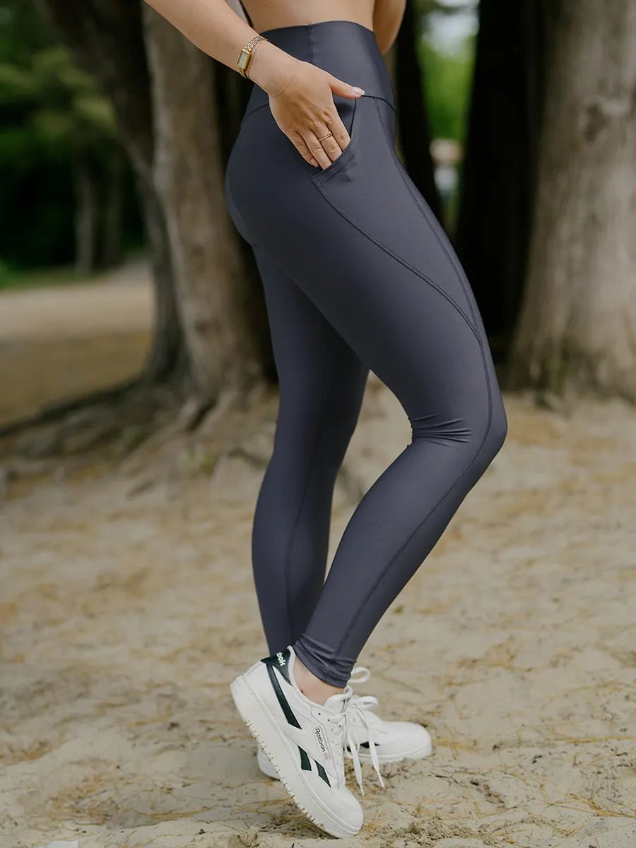 Legging Taille Haute avec Poches Ecomove - Océan