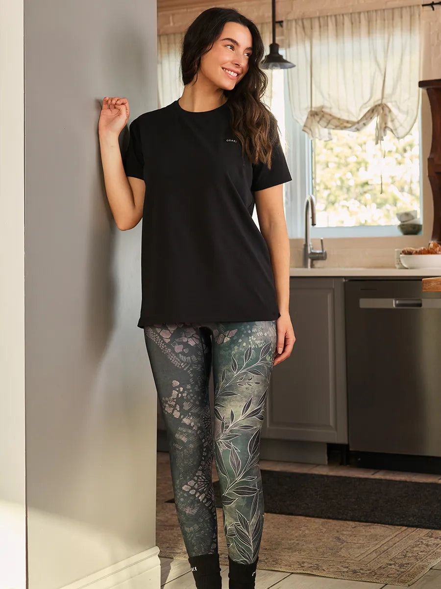 Legging taille haute Ecomove - Dentelle sauvage