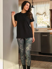 Legging taille haute Ecomove - Dentelle sauvage