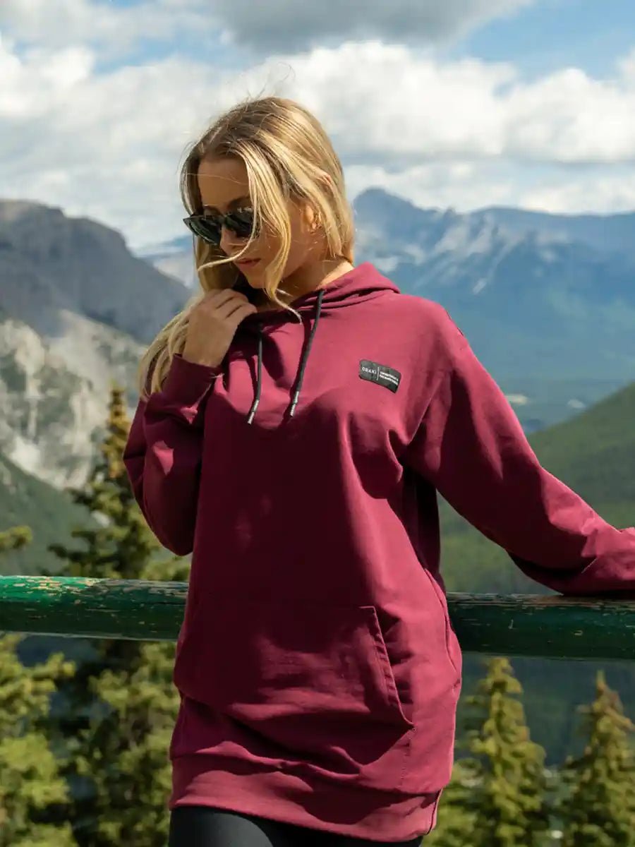 Oversized Hoodie - Bordeaux feutré