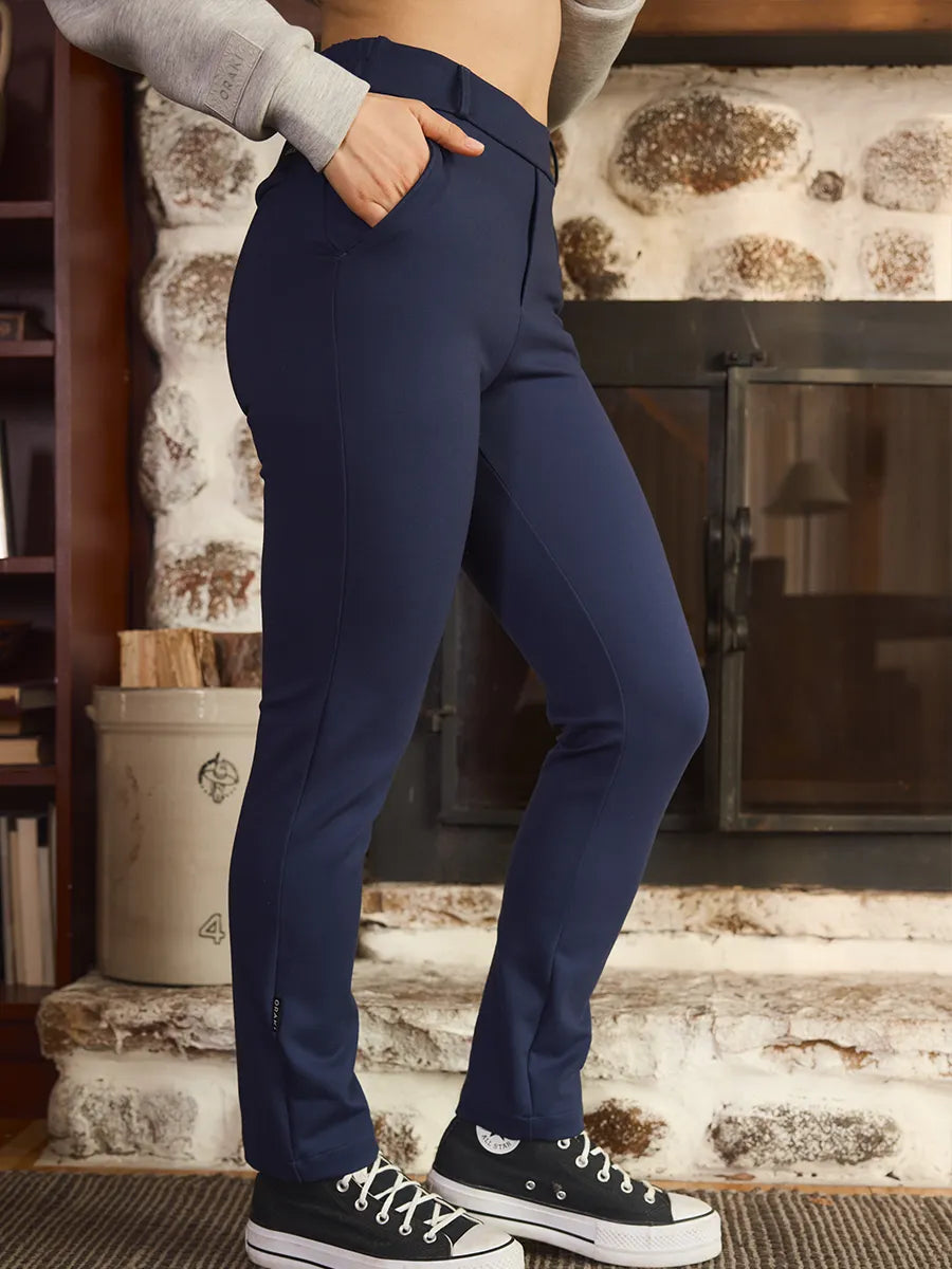 Pantalon à jambes étroites Ponte Contour - Marine