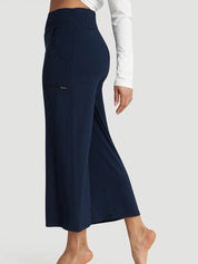 Pantalon à jambes larges fluide SoftTouch - Marine