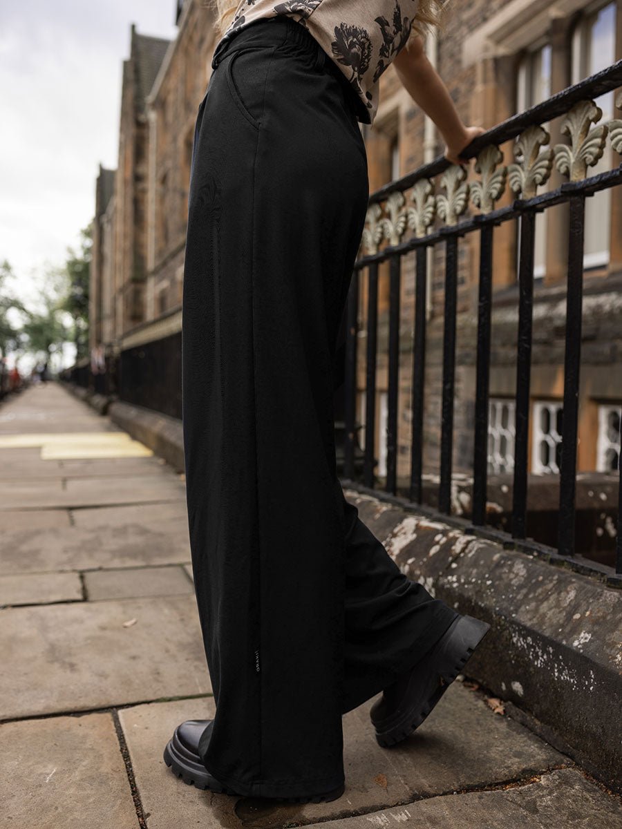 Wide Leg Pantalon Large Entre Les Jambes Pantalon à Enfiler à