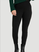 Jeggings With Elastic Waistband - Black