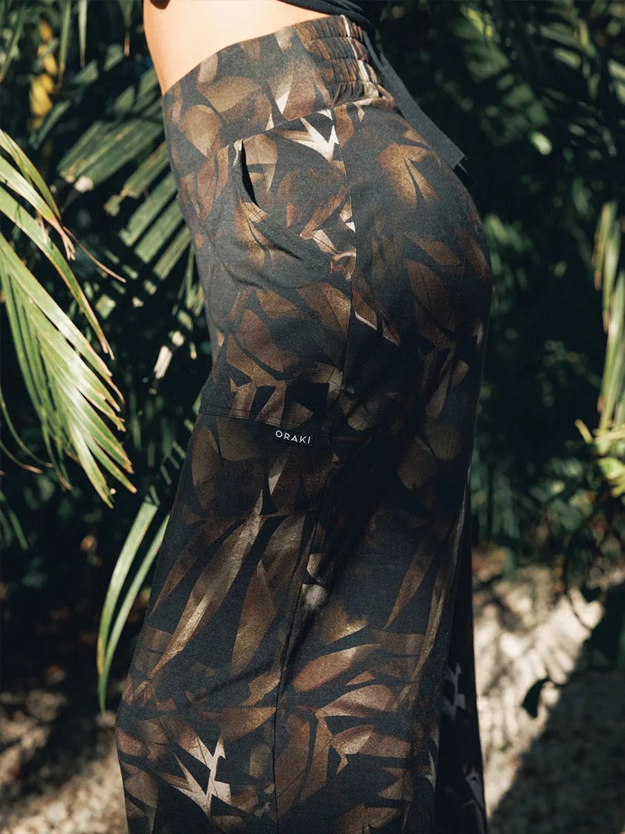 Pantalon long à jambes larges fluide SoftTouch - Jungle